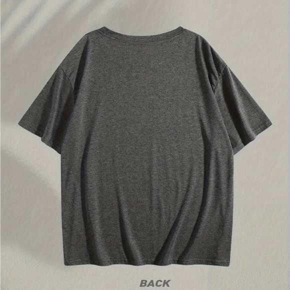 New! Gray Graphic Tee with Floral Design I’d Rather be Thrifting - Picture 2 of 3